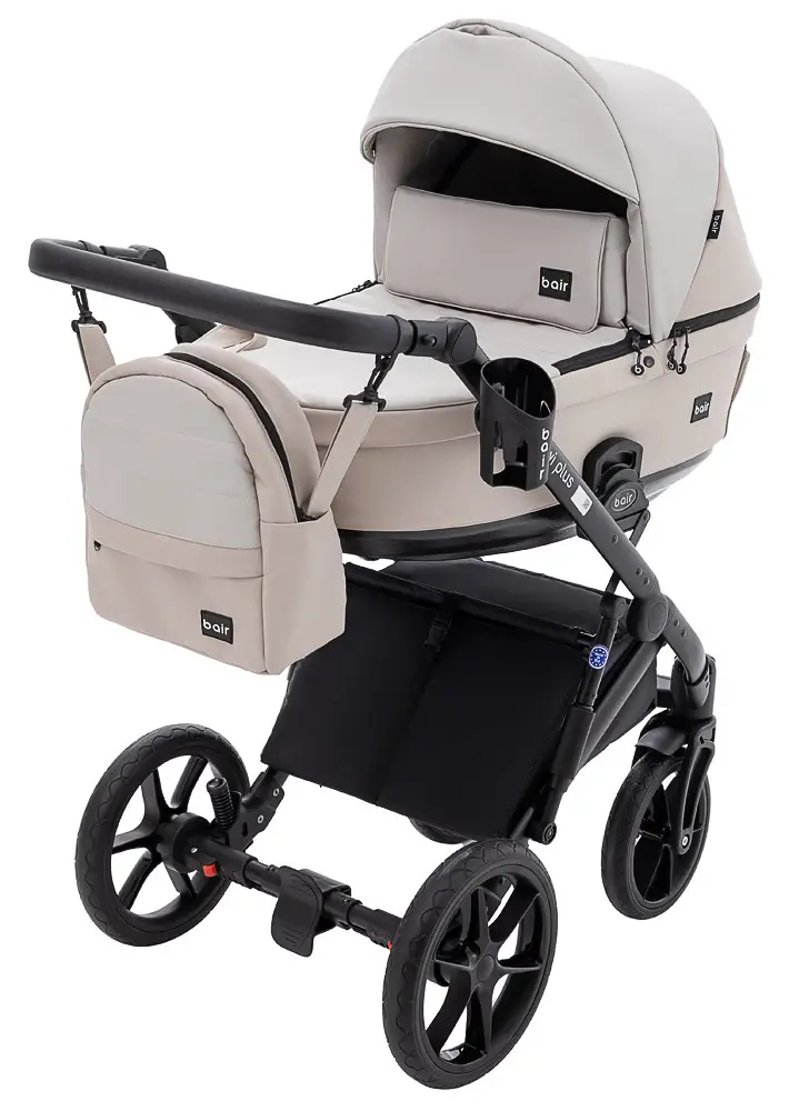 Коляска 2 в 1 Bair Kiwi Plus ECO BKP-32/33 бежевый/капучино